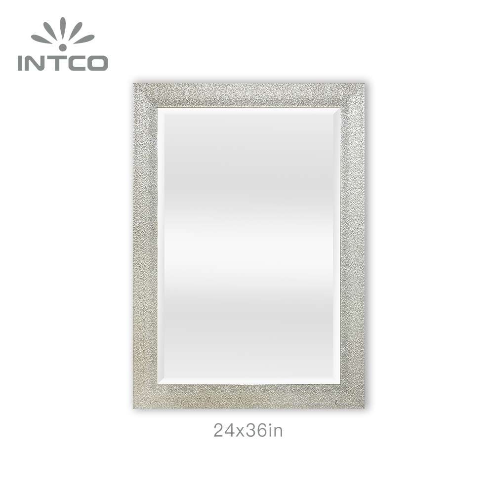 24x36in sliver embossed decorative wall mirror